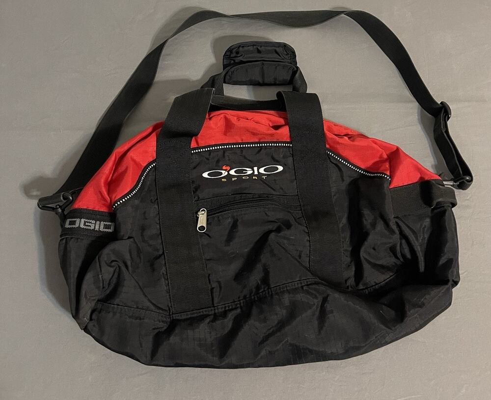 OGIO Sport Duffel Bag Red Black Great Condition Gym Travel
